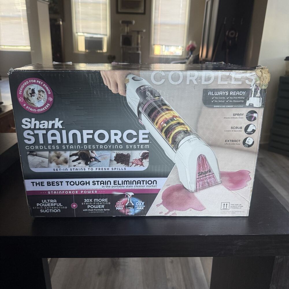 Shark StainForce Cordless Portable Spot, Stain, & Odor Remover System